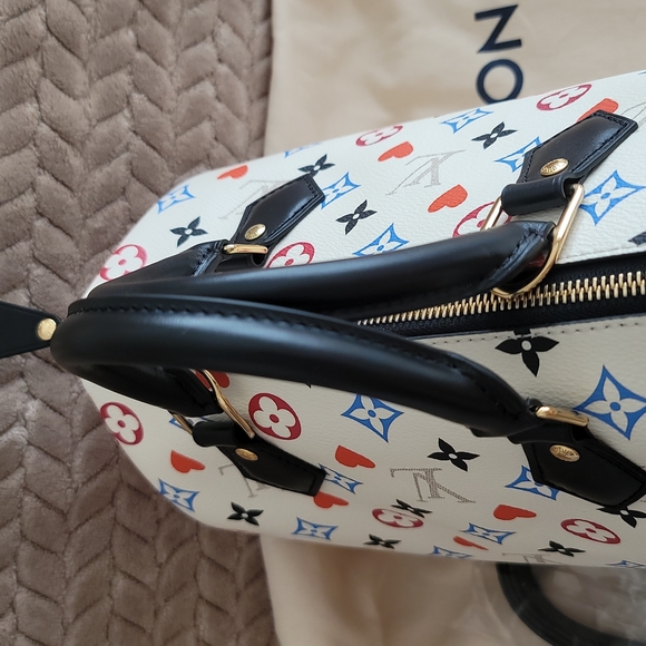 Speedy 25 Louis Vuitton Game On Canvas Giant Monogram Cross Body Handbag - Picture 5 of 16